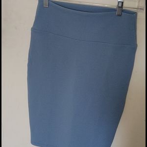 LuLaRoe Cassie skirt, XS, light blue